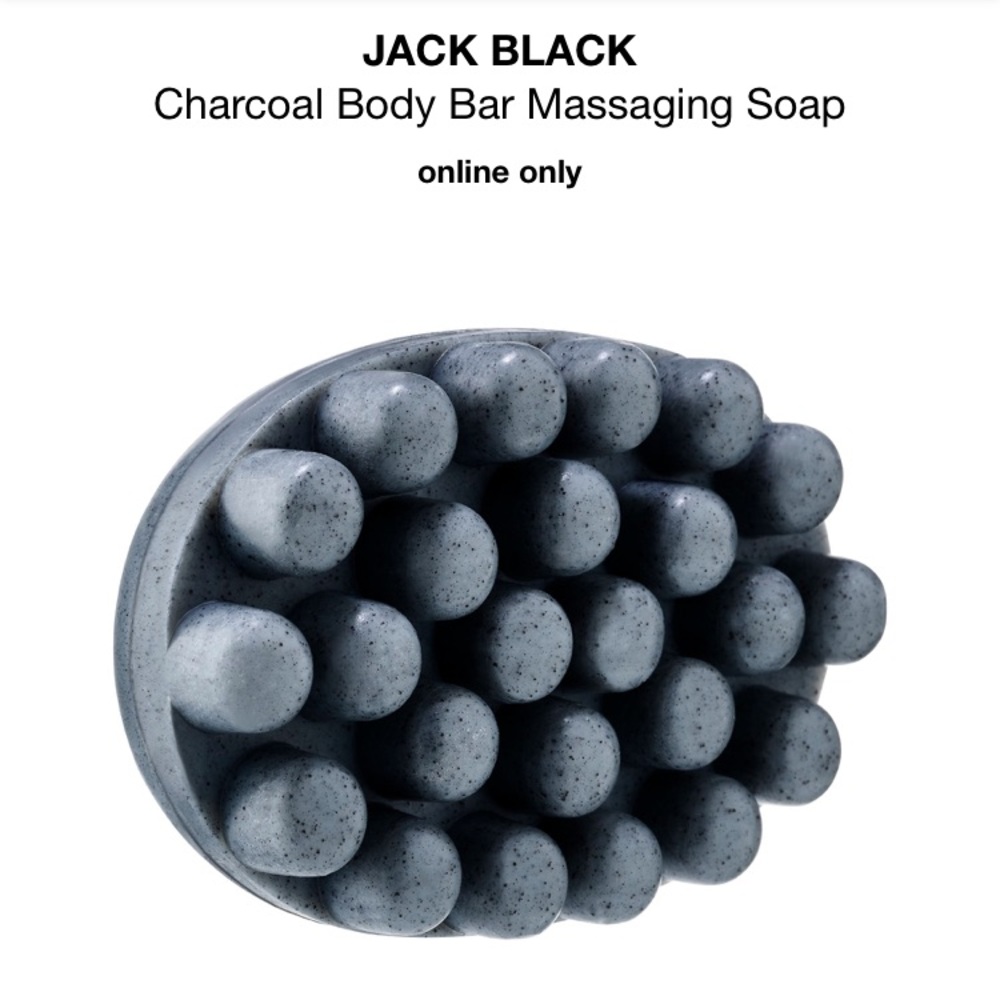 Jack Black Charcoal Body Bar Massaging Soap